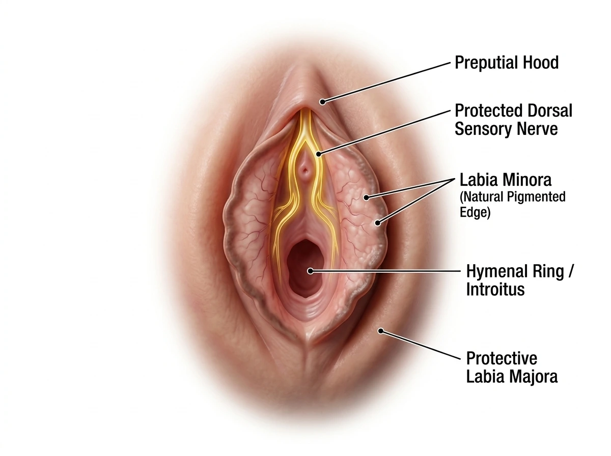 Genital Rejuvenation (Hymenoplasty & Labiaplasty) clinical illustration