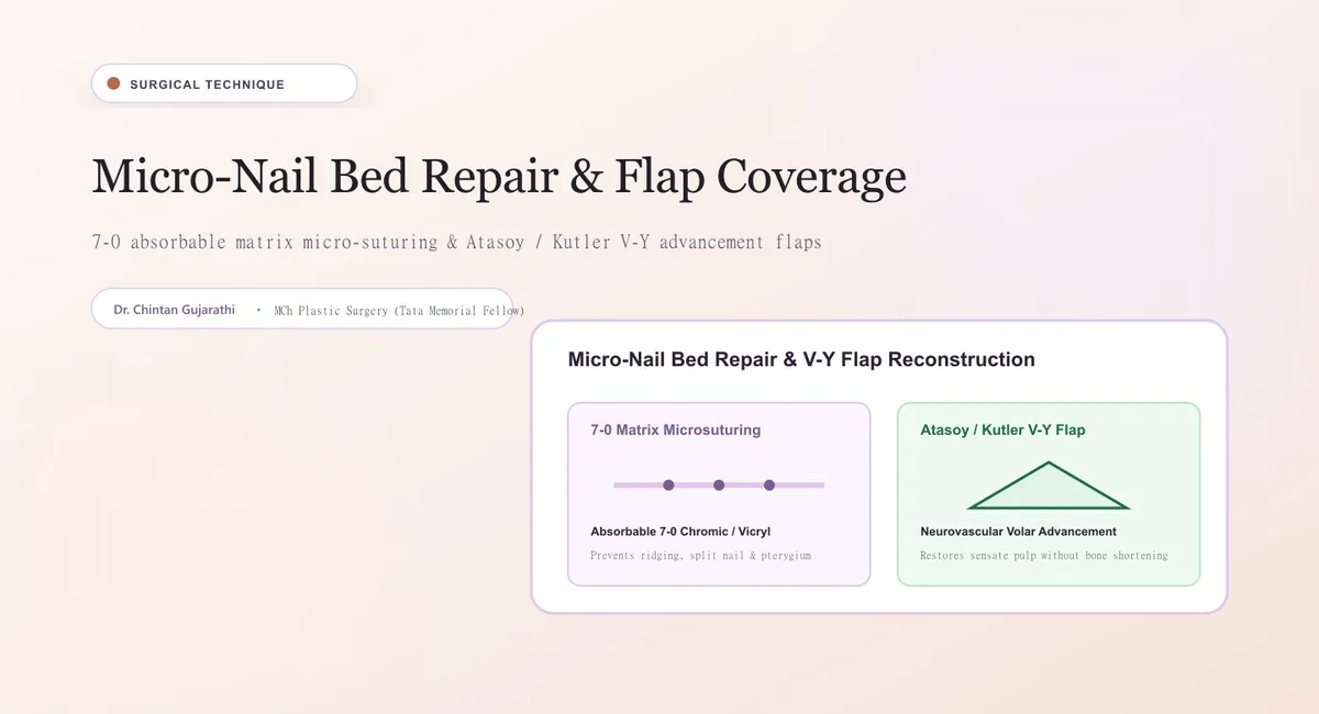 Nail Bed Injuries & Fingertip Repair clinical illustration